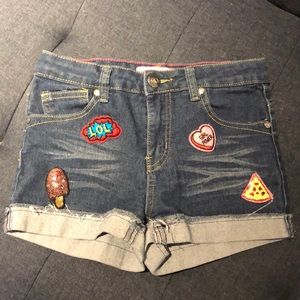 PINK LATTE DENIM SHORTS